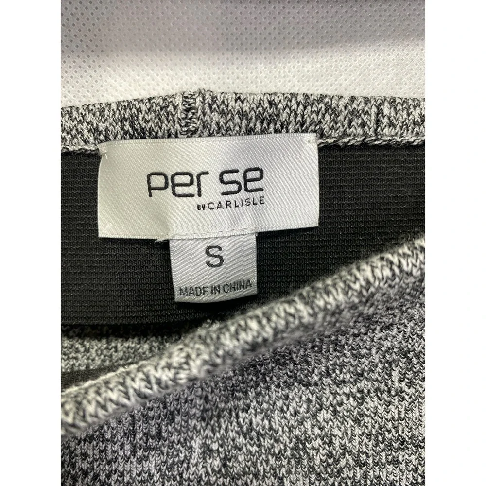 Per Se by Carlisle Women's Knit‎ 2 Piece Pant Suit Set Small S Gray